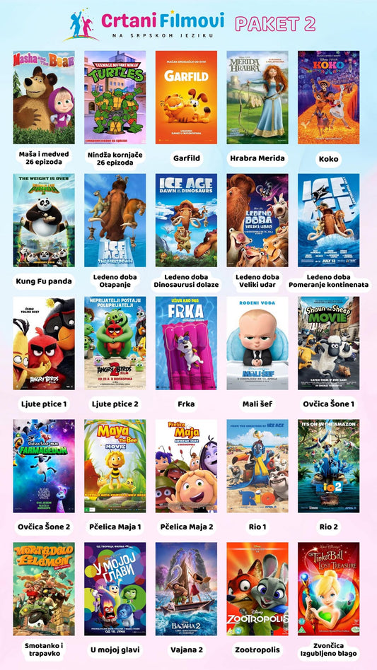 Veliki Izbor USB Najlepših Crtanih filmova (Premium i bez reklama)