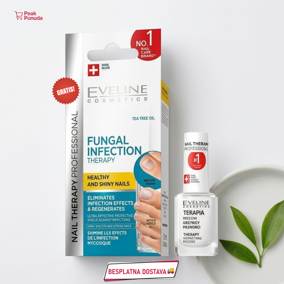 Eveline –  Moćni lak za uklanjanje gljivica 12ml (GRATIS 6+6ml, BESPLATNA DOSTAVA)